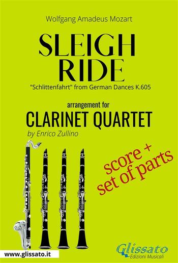 Sleigh Ride - Clarinet quartet score & parts PDF