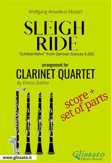 Sleigh Ride - Clarinet quartet score & parts PDF