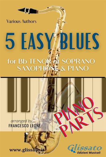 5 Easy Blues - Tenor/Soprano Sax & Piano (Piano parts) PDF