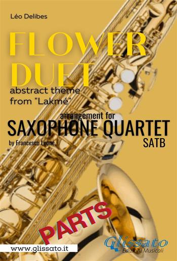 "Flower Duet" abstract theme - Saxophone Quartet satb (parts) PDF