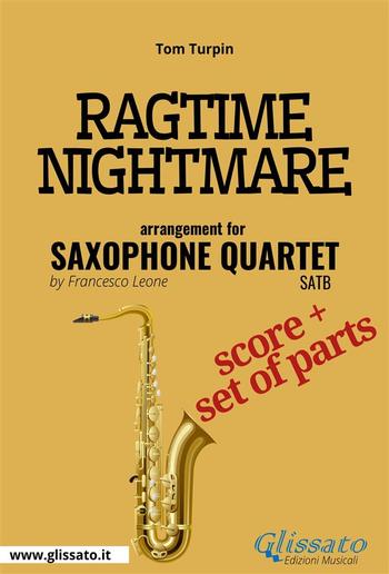 Ragtime Nightmare - Saxophone Quartet score & parts PDF