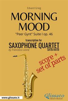 Morning Mood - Saxophone Quartet score & parts PDF