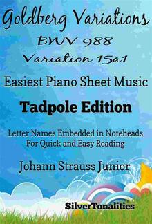 Goldberg Variations BWV 988 Variation 15a1 Easiest Piano Sheet Music Tadpole Edition PDF