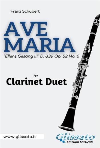 Ave Maria (Schubert) - Clarinet duet PDF