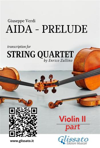 Violin II part : Aida prelude for String Quartet PDF