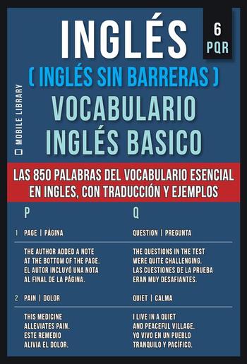 Inglés (Inglés Sin Barreras) Vocabulario Inglés Basico - 6 - PQR PDF