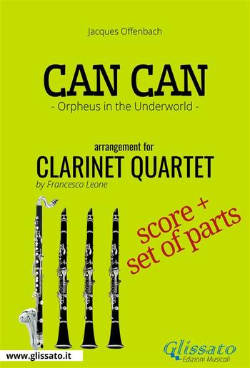 Can Can - Clarinet Quartet score & parts PDF