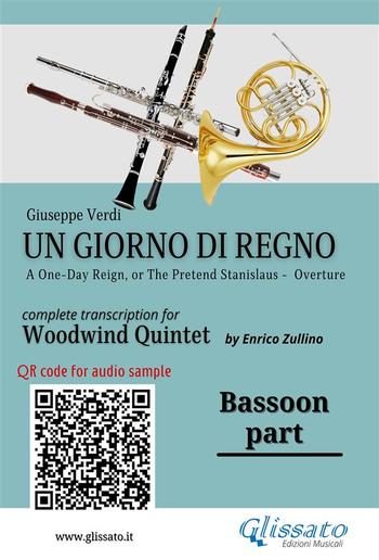 Bassoon part of "Un giorno di regno" for Woodwind Quintet PDF