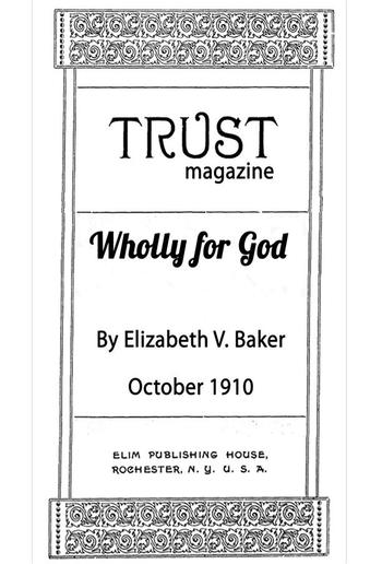 Wholly For God PDF