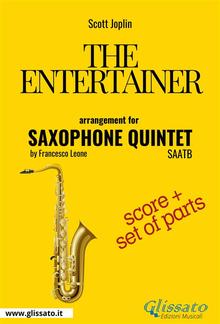 The Entertainer - Saxophone Quintet score & parts PDF