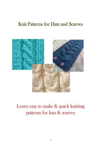 Knit Patterns for Hats and Scarves PDF