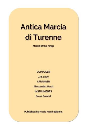 Antica Marcia di Turenne by J. B. Lully PDF