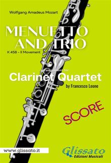 Menuetto and Trio (K.458) Clarinet Quartet (score) PDF