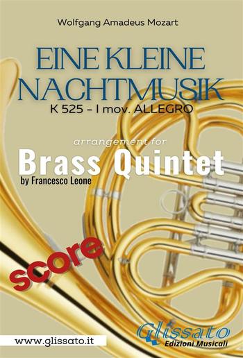 Allegro from "Eine Kleine Nachtmusik" for Brass Quintet (score) PDF