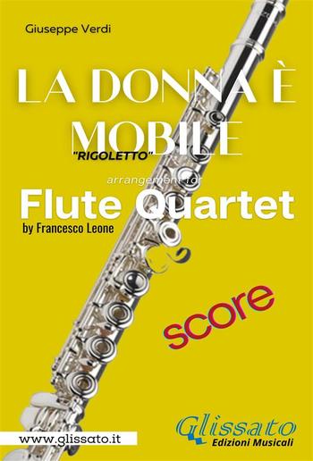 "La donna è mobile" Flute Quartet (score) PDF