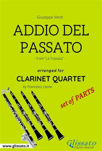 Addio del Passato - Clarinet Quartet set of PARTS PDF