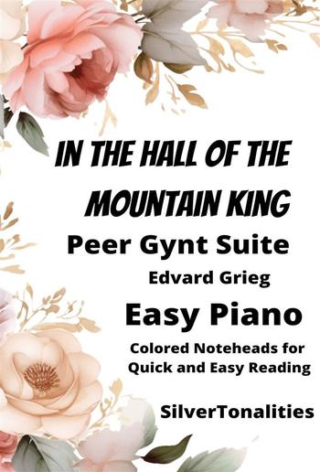 In the Hall of the Mountain King Easy Piano Sheet Music with Colored Notation PDF