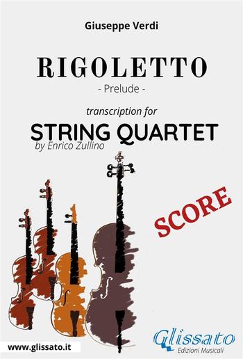 Rigoletto (prelude) String quartet - Score PDF