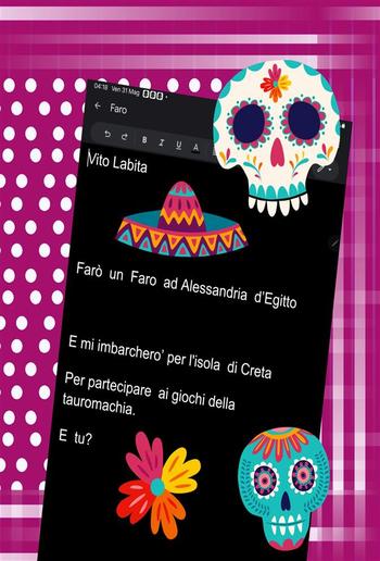 Farò un Faro ad Alessandria d’Egitto E mi imbarchero' per l'isola di Creta Per partecipare ai giochi della tauromachia. E tu? PDF