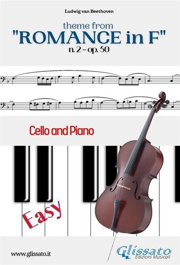 Theme from "Romance in F" Easy for Cello and Piano Solo PDF