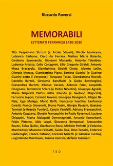 Memorabili. Letterati Ferraresi 1420-2020 PDF