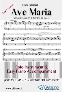 Ave Maria (Schubert) - Solo & Easy Piano (key C) PDF