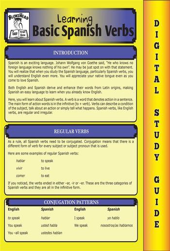 Spanish Verbs (Blokehead Easy Study Guide) PDF