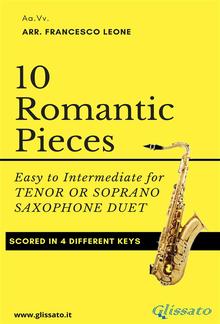 10 Romantic Pieces for Tenore or Soprano Saxophone Duet PDF
