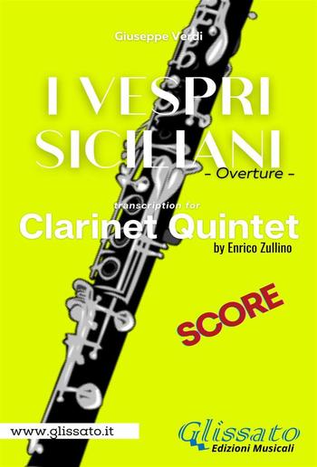 I Vespri Siciliani - Clarinet Quintet (score) PDF