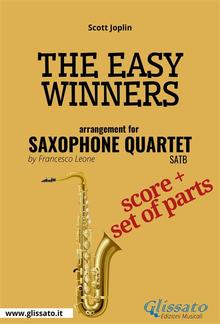 The Easy Winners - Saxophone Quartet score & parts PDF