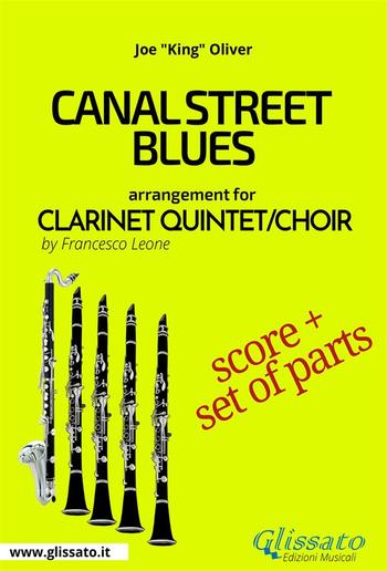 Canal Street Blues - Clarinet Quintet/Choir score & parts PDF