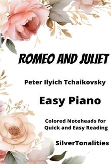 Romeo and Juliet Easy Piano Sheet Music with Colored Notation PDF
