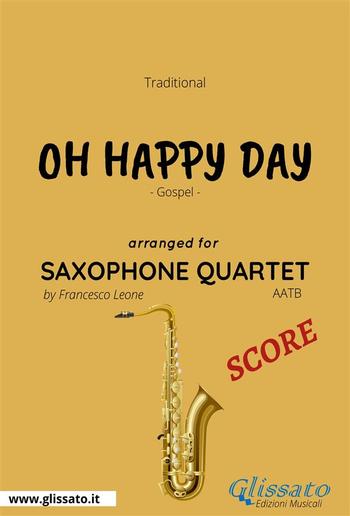 Oh Happy Day - Saxophone Quartet SCORE PDF