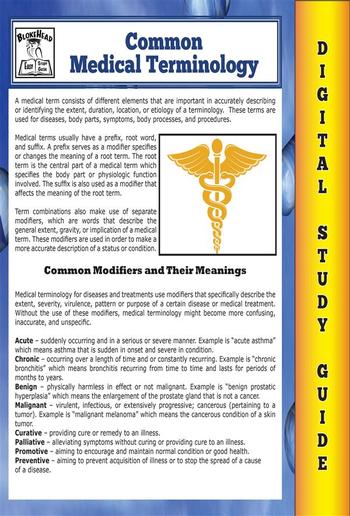 Common Medical Terminology (Blokehead Easy Study Guide) PDF