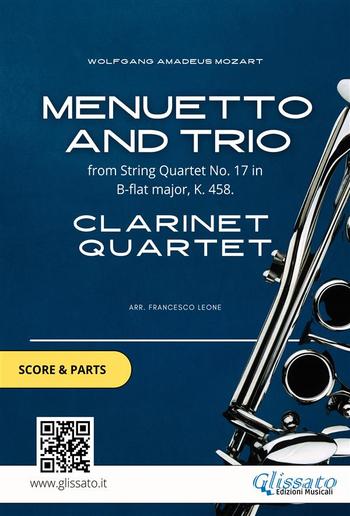 Clarinet Quartet "Menuetto and Trio" score & parts PDF