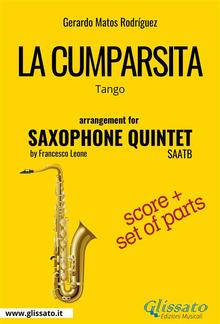 La Cumparsita - Saxophone Quintet score & parts PDF