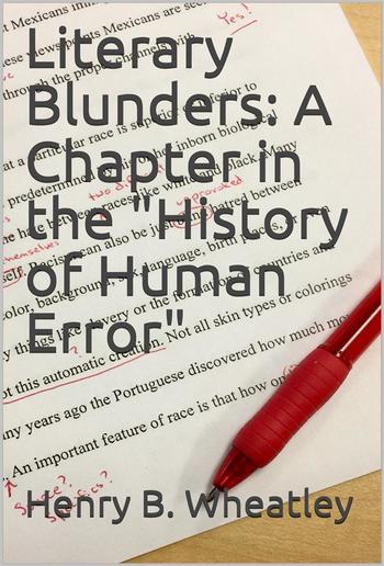 Literary Blunders: A Chapter in the "History of Human Error" PDF