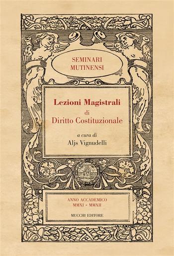 Lezioni Magistrali di Diritto Costituzionale II PDF