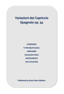 Variazioni dal Capriccio Spagnolo op. 34 by N. Rimskij-Korsakov PDF