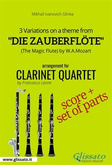 3 Variations on a theme from "Die Zauberflöte" - Clarinet Quartet PDF