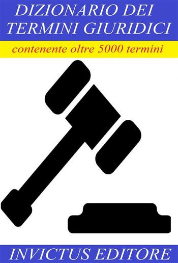 Dizionario dei termini giuridici PDF