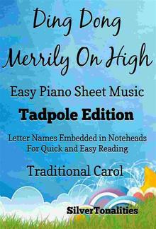 Ding Dong Merrily On High Easy Piano Sheet Music Tadpole Edition PDF