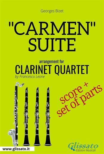 "Carmen" Suite for Clarinet Quartet score & parts PDF