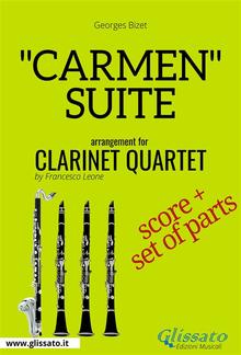 "Carmen" Suite for Clarinet Quartet score & parts PDF