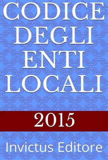 Codice degli Enti Locali PDF