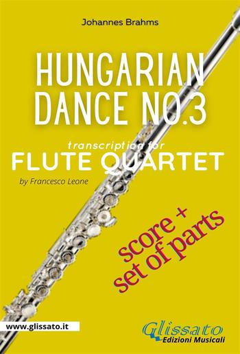 Hungarian Dance no.3 - Flute Quartet (Score & Parts) PDF