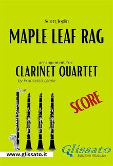Maple Leaf Rag - Clarinet Quartet (score) PDF
