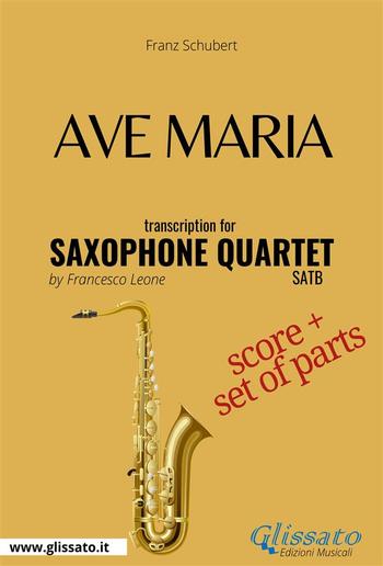 Ave Maria (Schubert) - Saxophone Quartet score & parts PDF