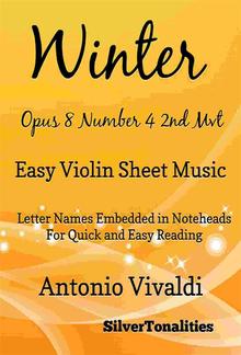 Winter Opus 8 Number 4 2nd Movement the Four Seasons Easy Violin Sheet Music PDF