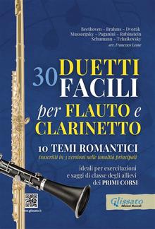 30 Duetti Facili per Flauto e Clarinetto, ideali per esercitazioni e saggi di classe degli allievi dei primi corsi PDF